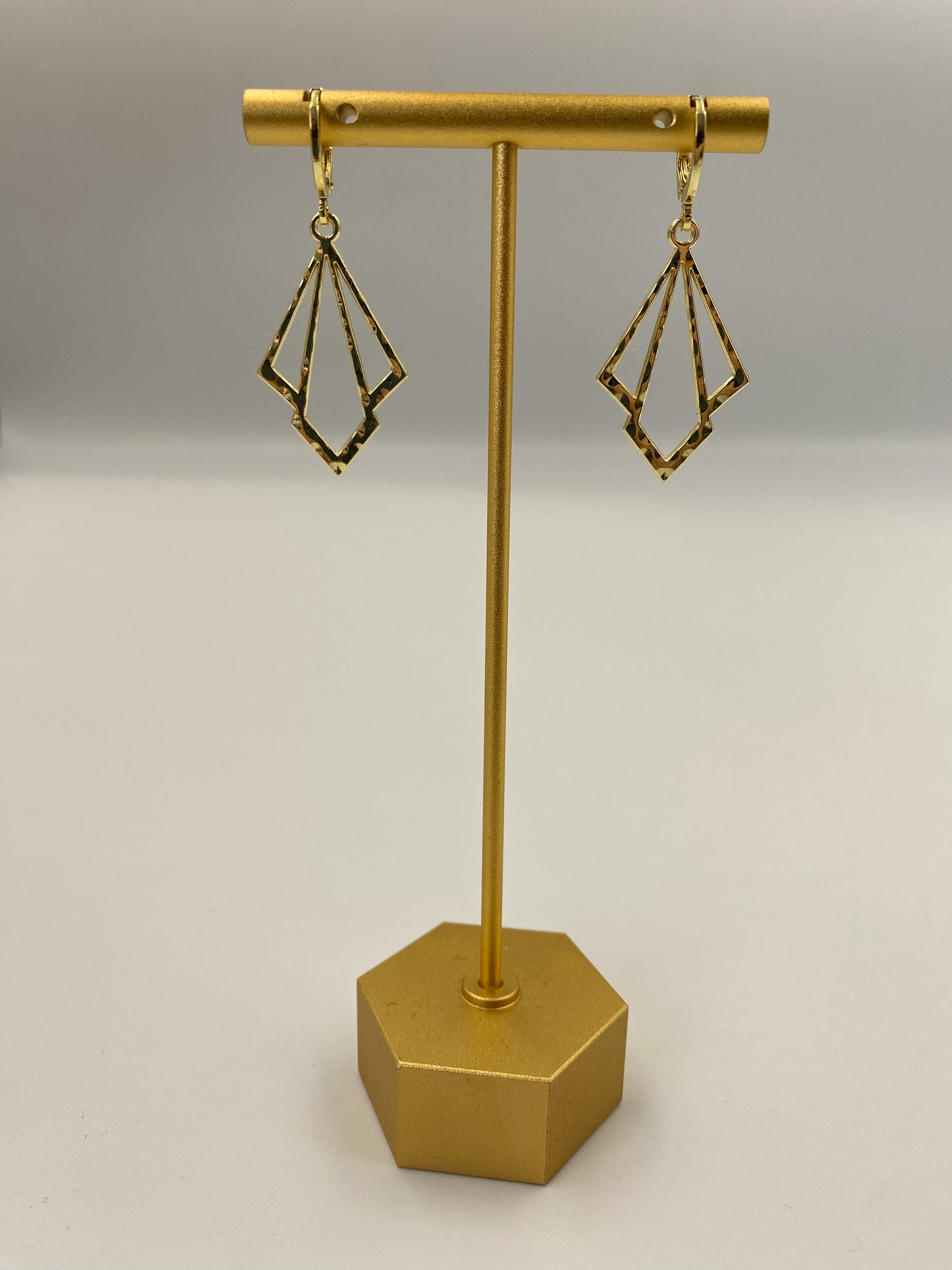 Gold Geometric Ear Huggies