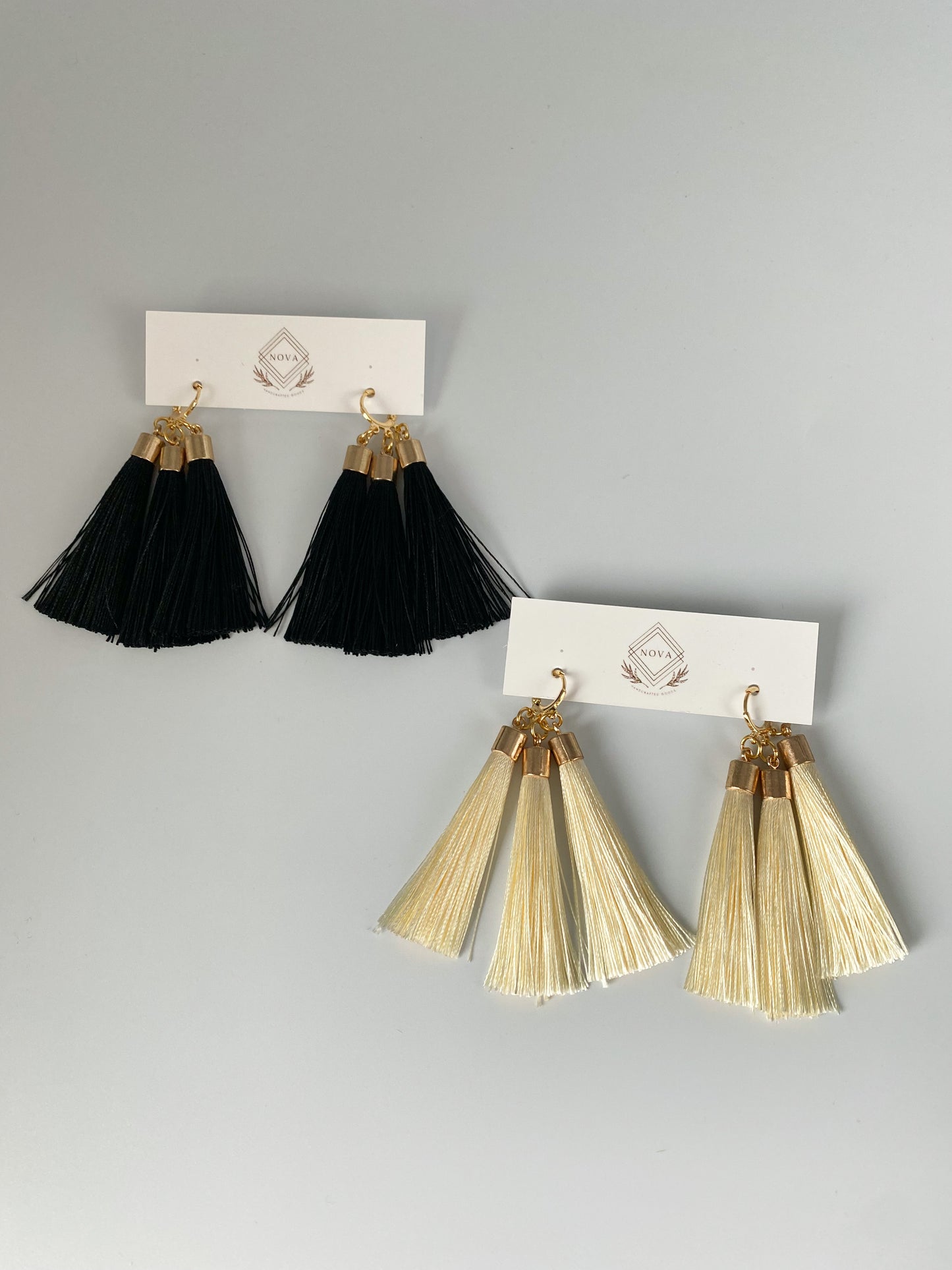 Triple Silk Fabric Ear Huggies