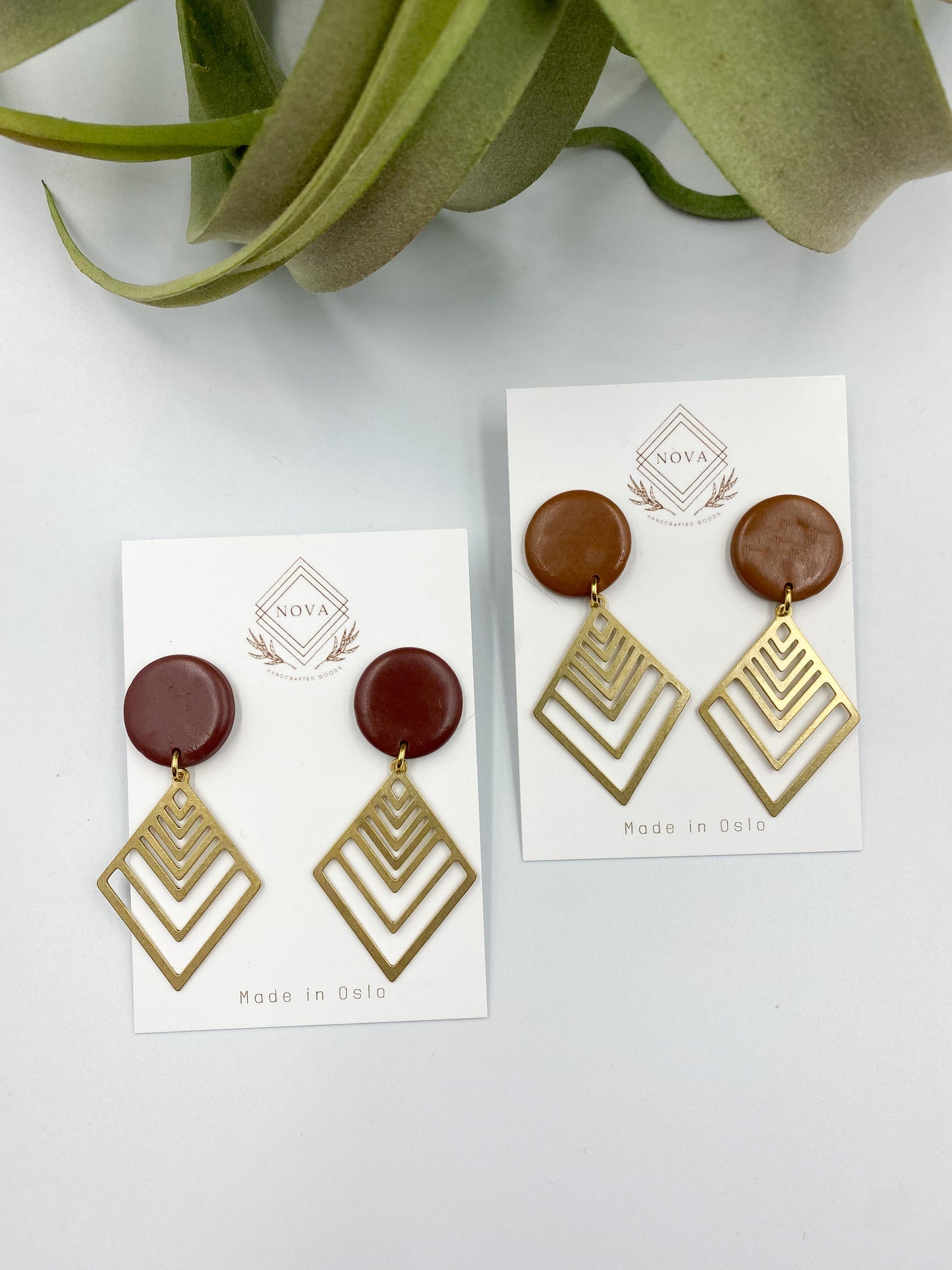Assorted Brown Brass Dangles